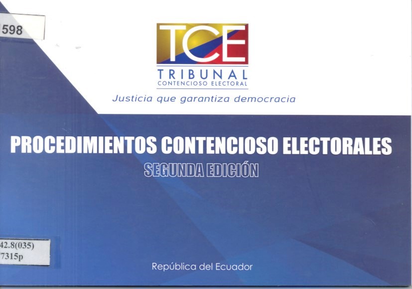 Procedimientos contencioso electorales vignette